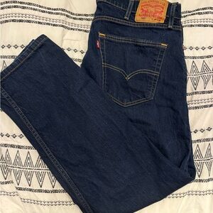 Levi's Men's Dark Indigo Straight Jeans